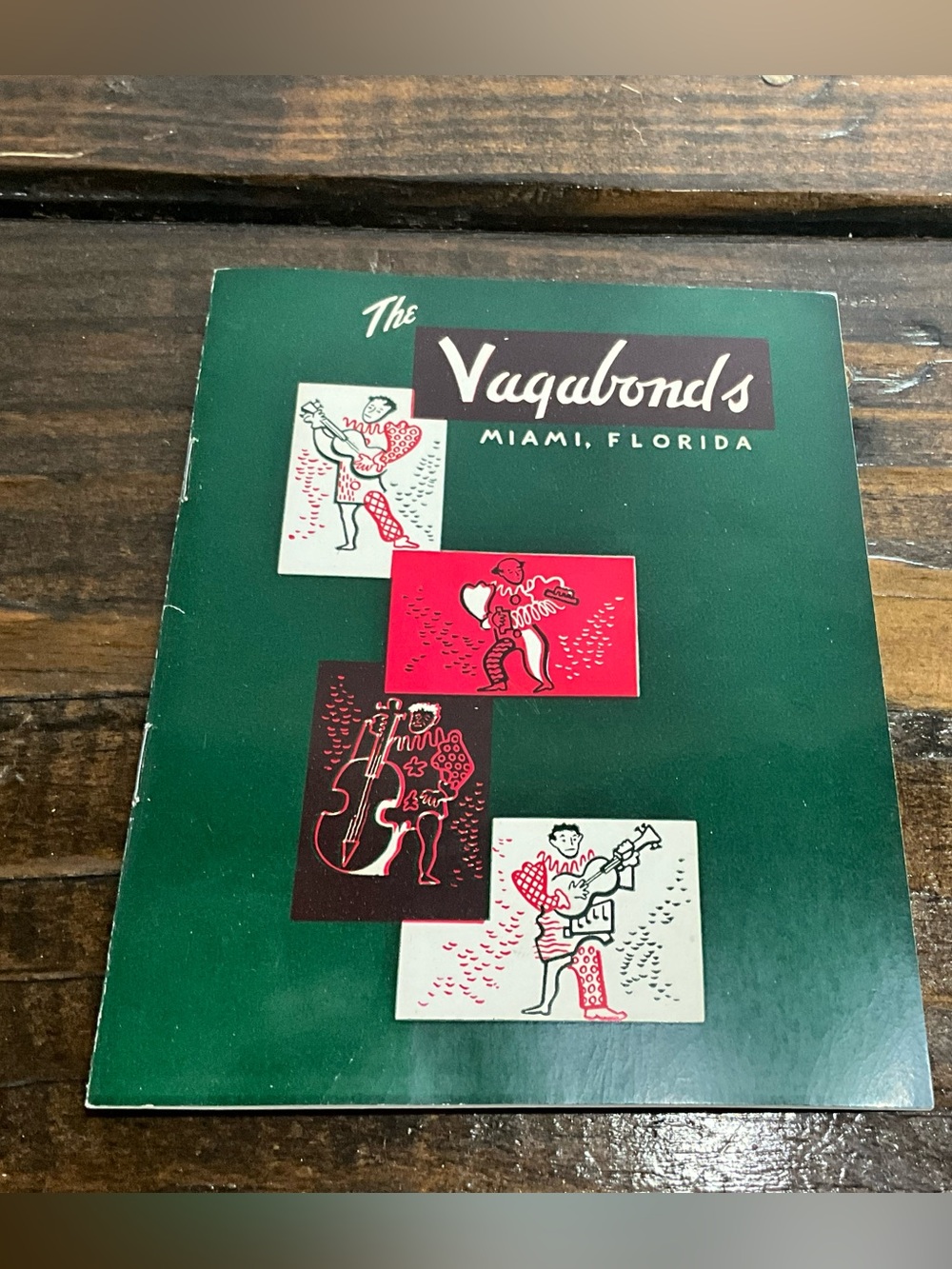 Vintage Souvenir Brochure Booklet The Vagabonds Miami Florida MCM Rare